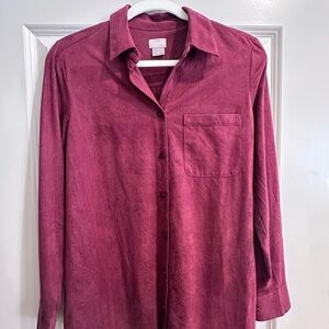 Chico's Rich Burgundy Top